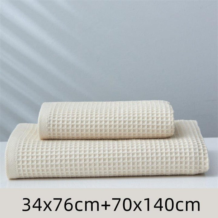 Pure Cotton Japanese-style Absorbent Household Honeycomb Pattern Towel