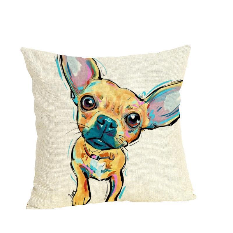 Dog Series Linen Cushions