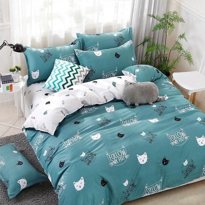 Three-piece Cotton Sheet Duvet Cover