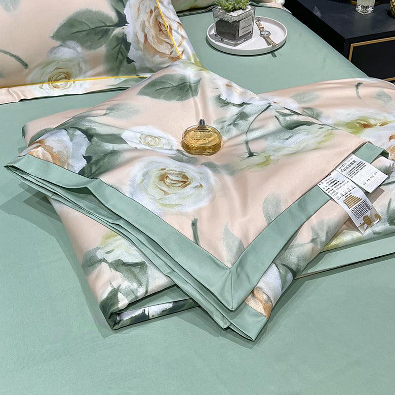 Tencel Summer Duvet Four-piece Washed Silk