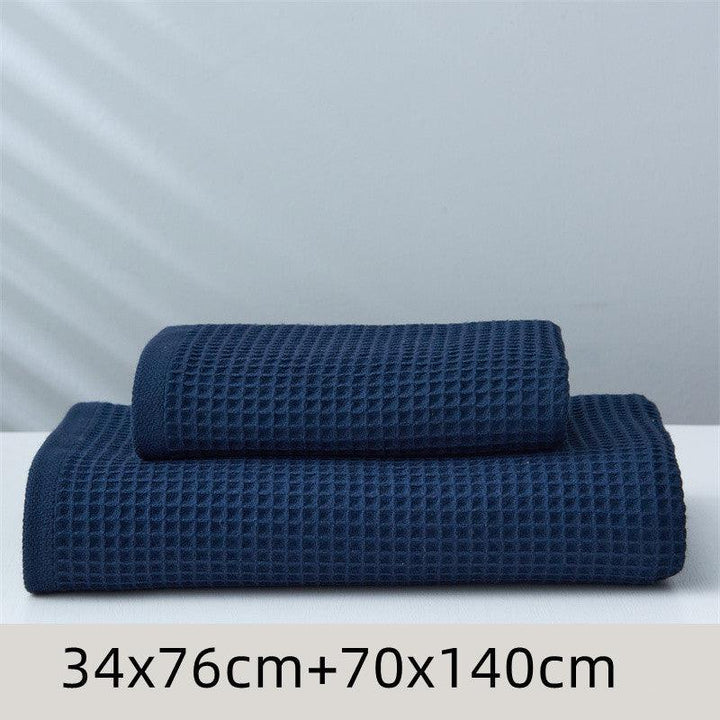 Pure Cotton Japanese-style Absorbent Household Honeycomb Pattern Towel