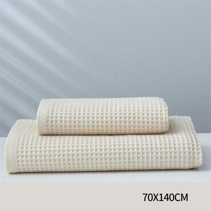 Pure Cotton Japanese-style Absorbent Household Honeycomb Pattern Towel