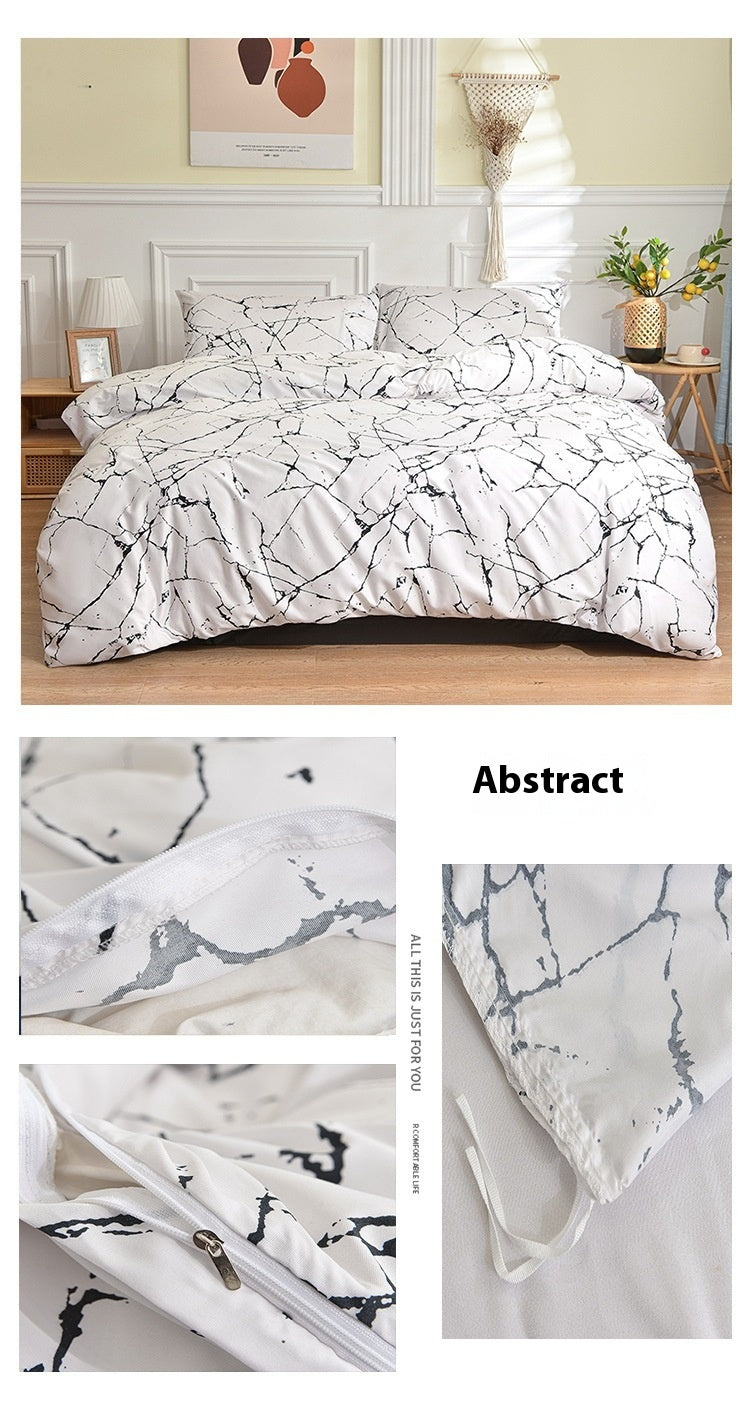 Brushed Single Duvet Cover Student Dormitory Quilt Cover Bedding