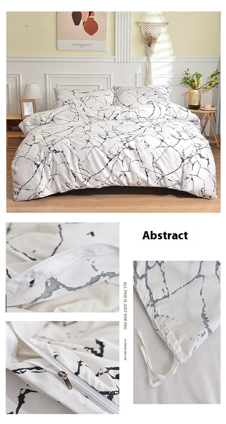 Brushed Single Duvet Cover Student Dormitory Quilt Cover Bedding