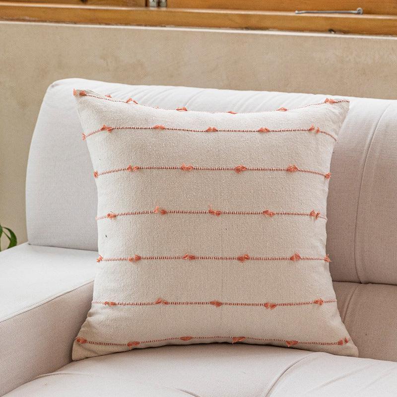 Home Fashion Simple Cotton Blype Sofa And Bed Cushions Pillow Cover