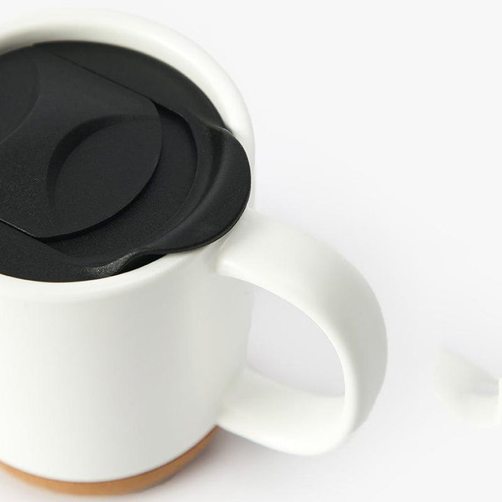 Coffee Cup Creative Mug With Cover Heat Insulation Office