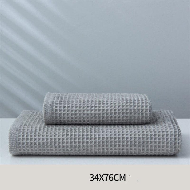 Pure Cotton Japanese-style Absorbent Household Honeycomb Pattern Towel