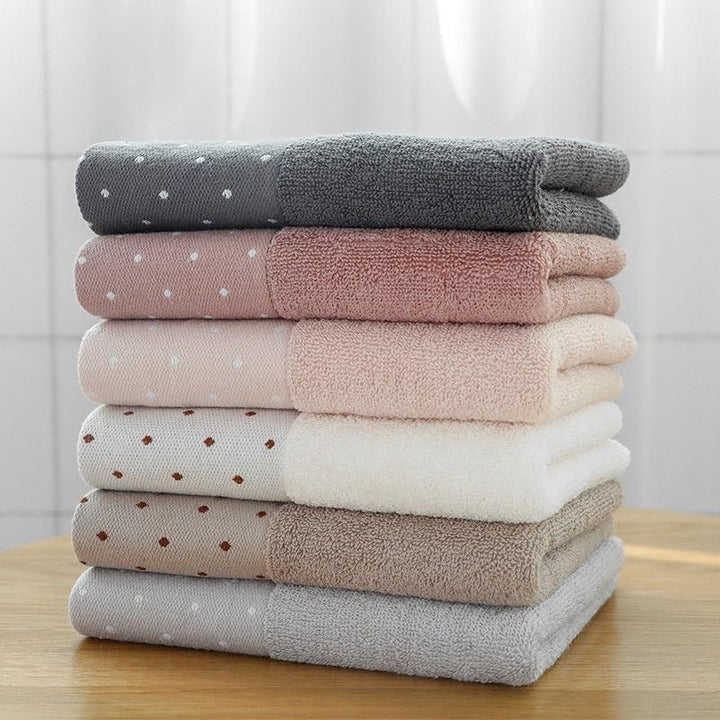 Thickened soft absorbent cotton face towel