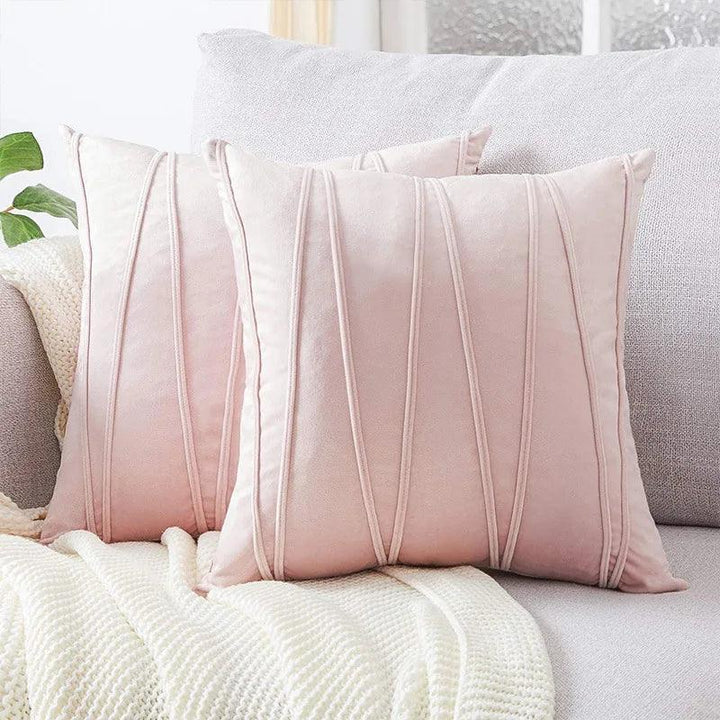 velvet Cushion Cover 45x45cm Grey/Pink/Beige Covers For Cushions Home Decor Retro Modern Nordic Throw Pillow Cover 45x45