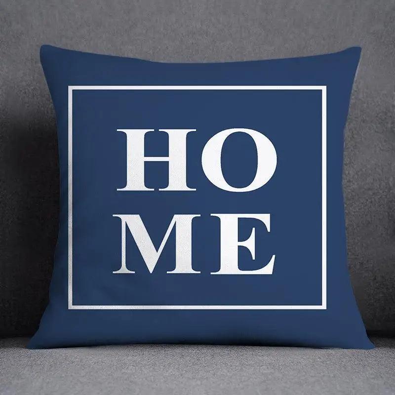 Blue Grey Geometric Pattern Decorative Pillow Covers Polyester Cushion Cover Pillowcase Sofa Cushions Decoration Home Decor