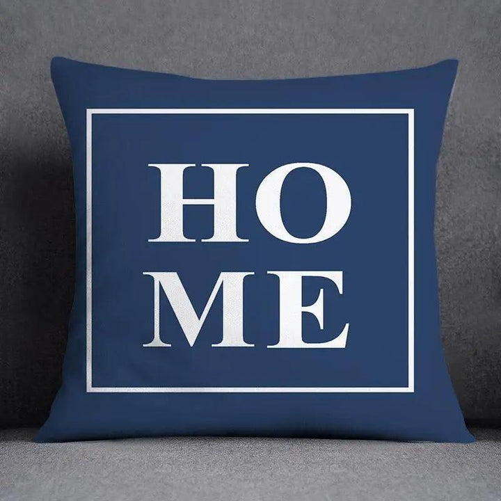 Blue Grey Geometric Pattern Decorative Pillow Covers Polyester Cushion Cover Pillowcase Sofa Cushions Decoration Home Decor