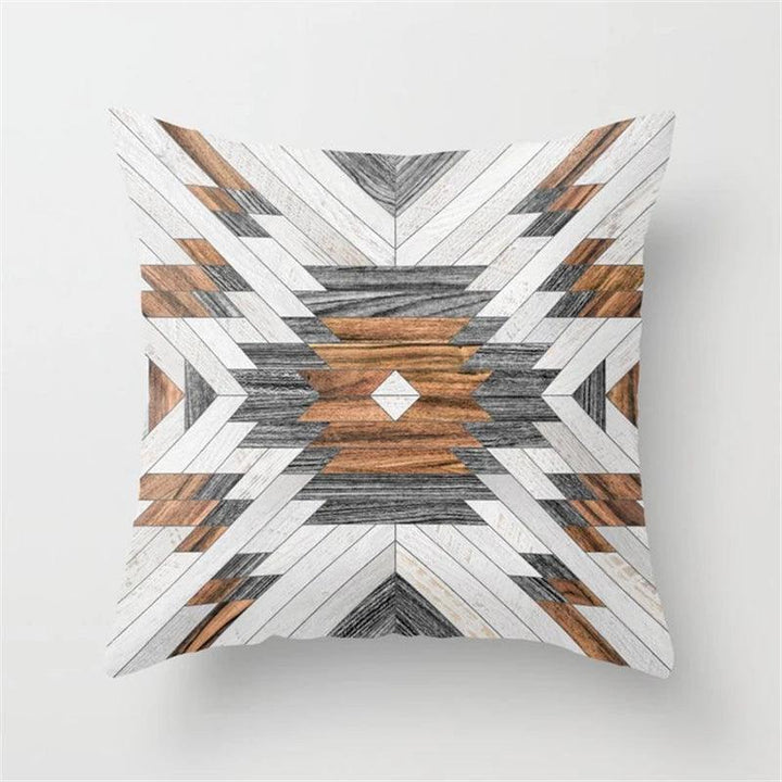 Creative Wood Texture Marble Pillows Cases Modern Nordic Geometric Cushions Case Farmhouse Home Decor Sofa Couch Throw Pillows