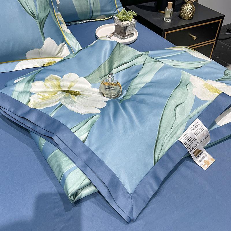 Tencel Summer Duvet Four-piece Washed Silk