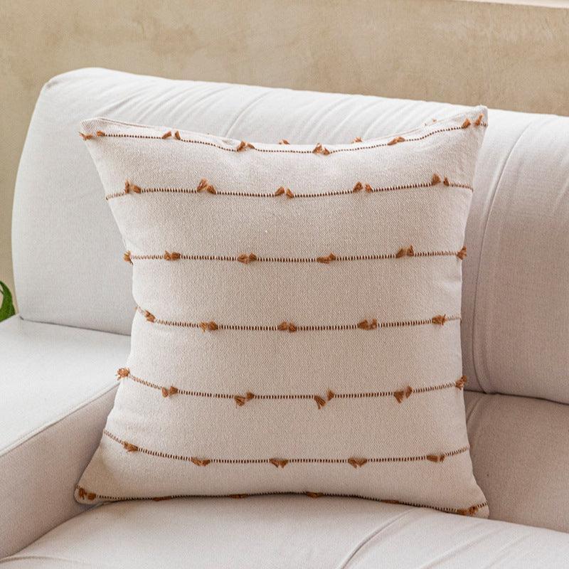 Home Fashion Simple Cotton Blype Sofa And Bed Cushions Pillow Cover