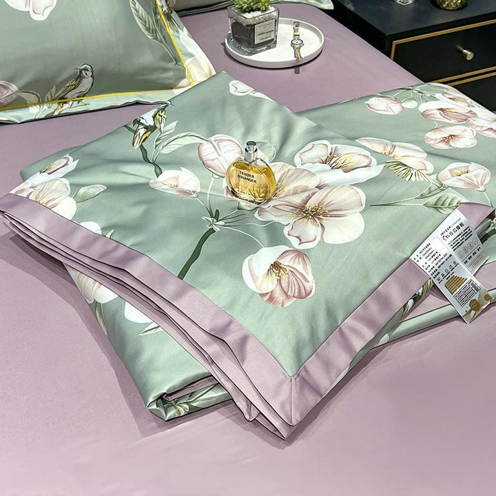 Tencel Summer Duvet Four-piece Washed Silk