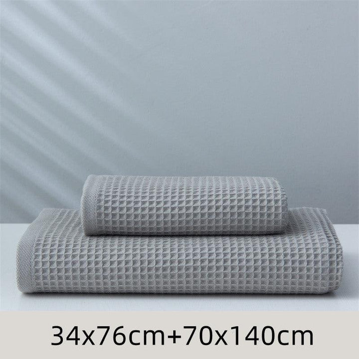 Pure Cotton Japanese-style Absorbent Household Honeycomb Pattern Towel